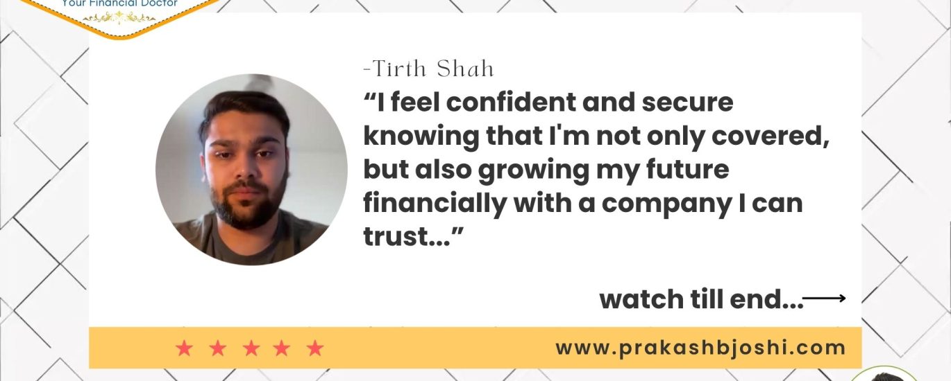 Prakash Joshi - Tirth Shah - Testimonial - English