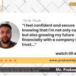 Prakash Joshi - Tirth Shah - Testimonial - English